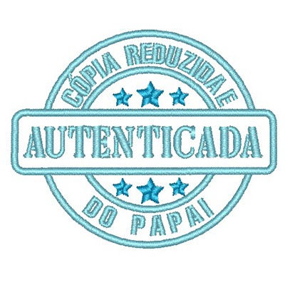 Matriz de matriz Matriz De Bordado Filho Cópia Autenticada